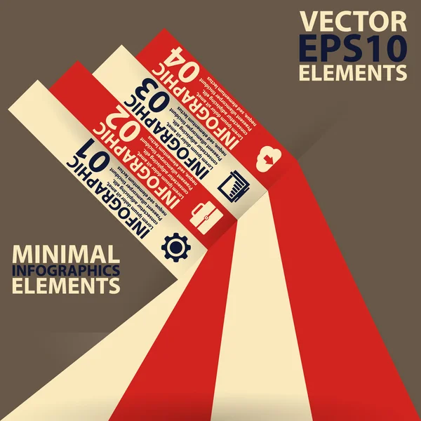 Minimální infografiky. vektorové ilustrace vinobraní — Stockový vektor