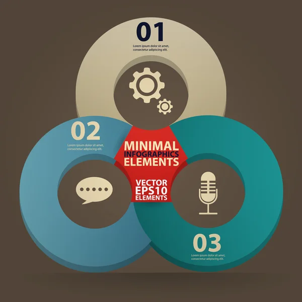 Infografías mínimas. Vector Ilustración vintage — Archivo Imágenes Vectoriales