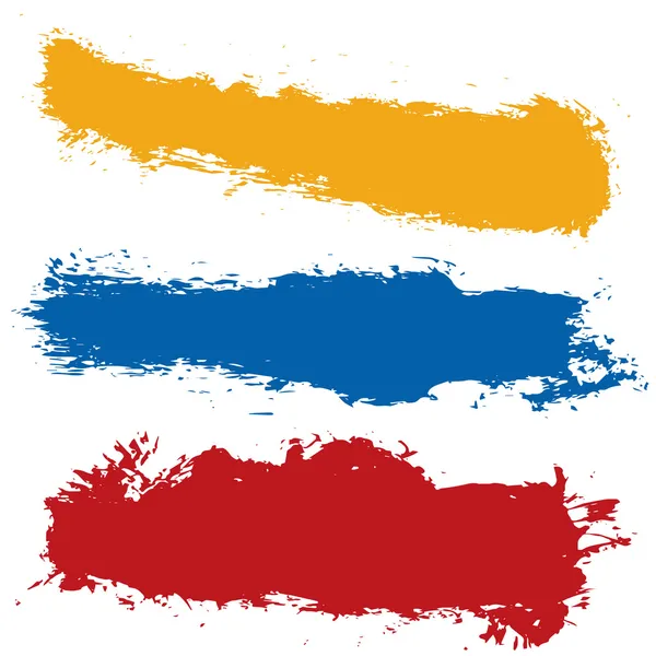 Grunge-Splash-Banner in Farben — Stockvektor