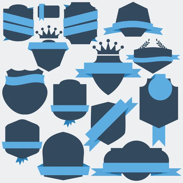 Stickers et Badges vectoriels. Style plat — Image vectorielle