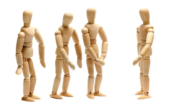 işveren ve ahşap oyuncak bebek takımı