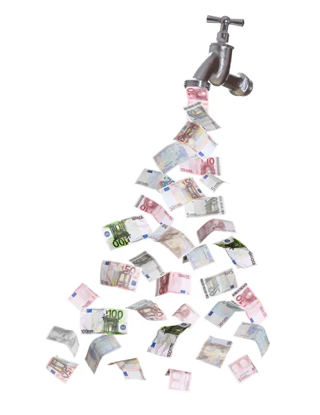 Avrupa para birimi musluk akan