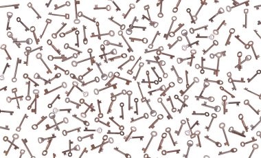 Eski paslı tuşların yağmuru