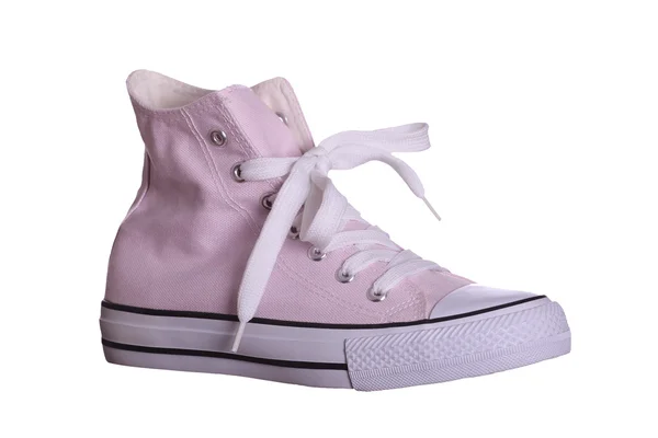 Różowy sneaker na białym tle — Zdjęcie stockowe