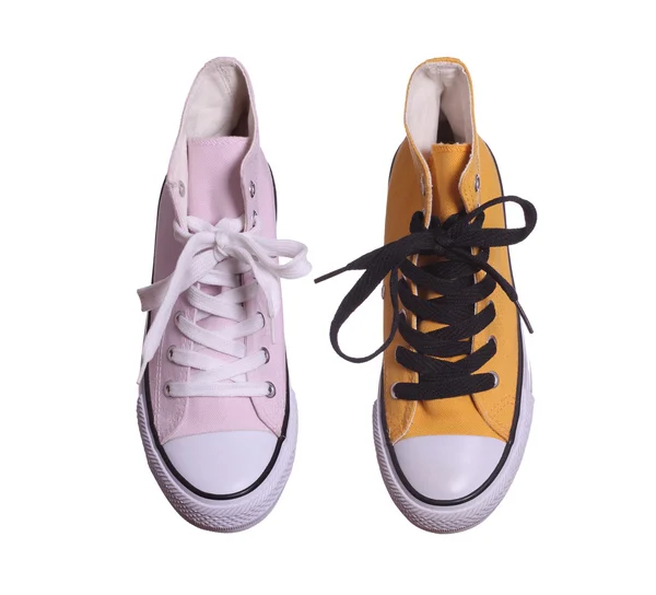 TopView van twee sneakers — Stockfoto