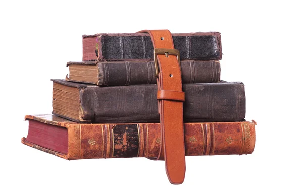 Belt with old books — Stock Photo, Image