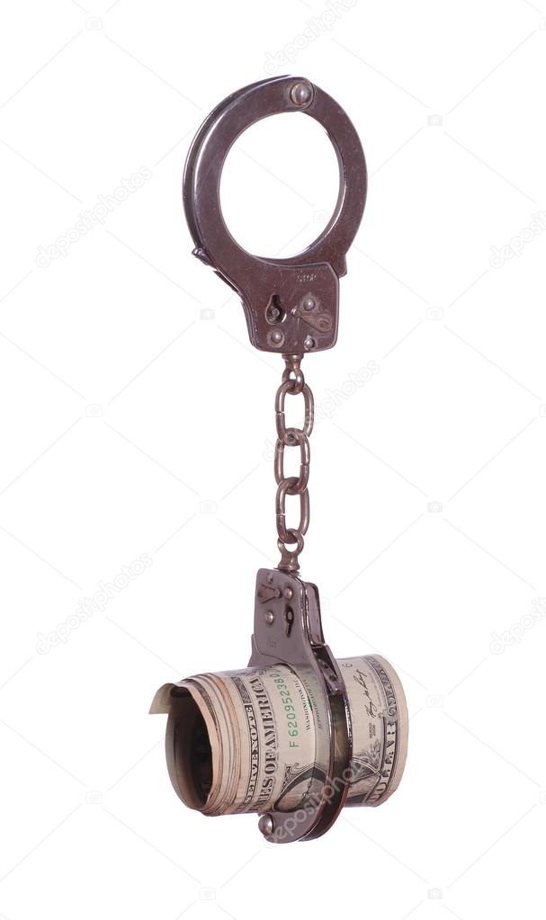 dollars in handcuff