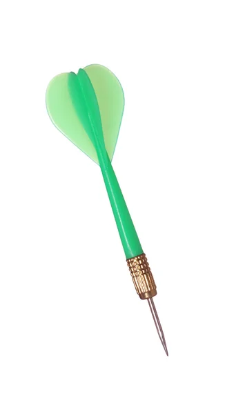 Freccia verde per gioco di freccette — Foto Stock