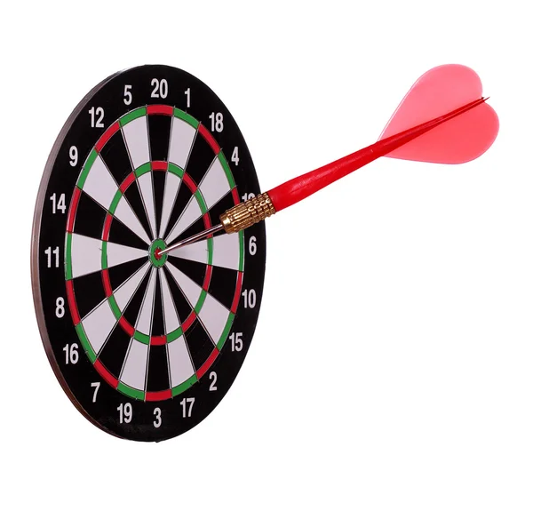 Big arrow on dart board — Stock Photo, Image
