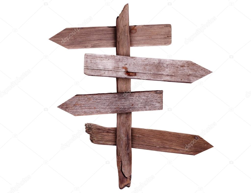 Old wooden arrows road sign. Isolated on white #Sponsored , #Ad,  #Affiliate, #arrows, #white, #Isolated, #wooden