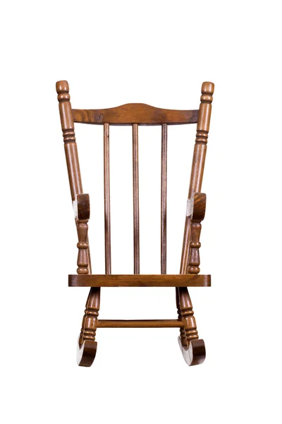 Stare drewniane krzesło bujane — Zdjęcie stockowe