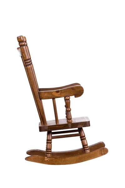 Oude houten schommelstoel — Stockfoto