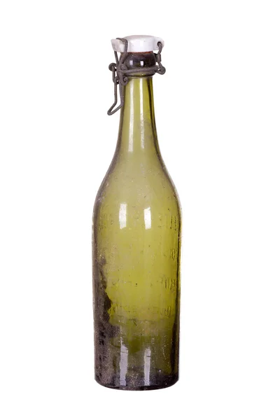 Zeer oude stoffige fles — Stockfoto