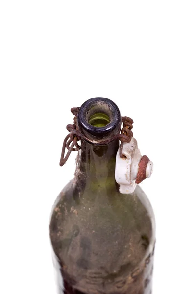 Very old dusty bottle — Stock Photo, Image