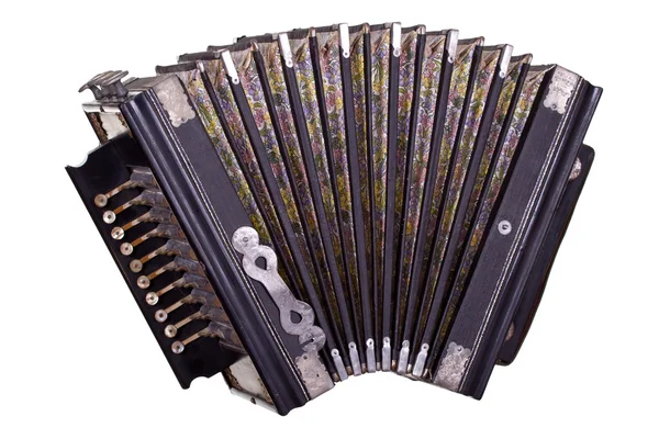 Sehr alte Ziehharmonika — Stockfoto