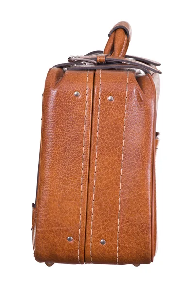 Old brown suitcase — Stock Photo, Image