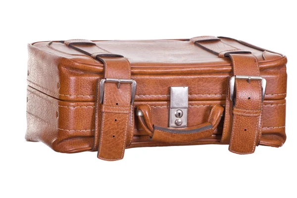 旧褐色手提箱 — 图库照片