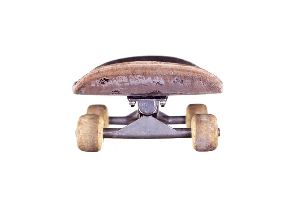 Oude gebruikte houten skateboard — Stockfoto