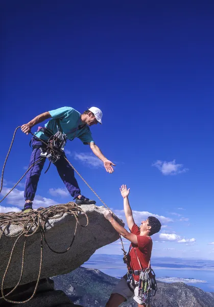 Team of climbers. — Stock Photo, Image