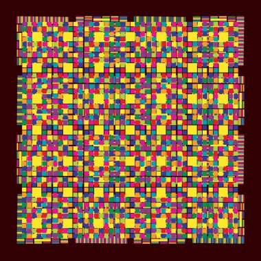 parlak renkli baskı