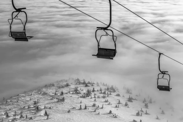 Hermosa vista sobre las nubes —  Fotos de Stock