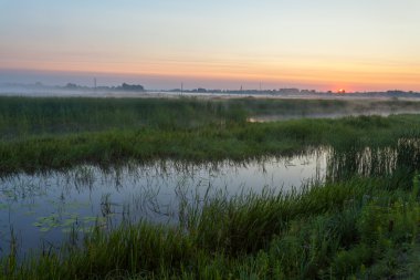 sabah gündoğumu peyzaj
