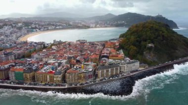 Monte Urgull Atlantik Okyanusu yakınlarında. San Sebastian, İspanya