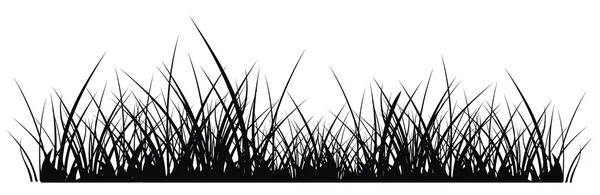 Silhouette d'herbe — Image vectorielle