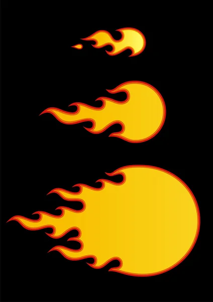 Boule de feu — Image vectorielle