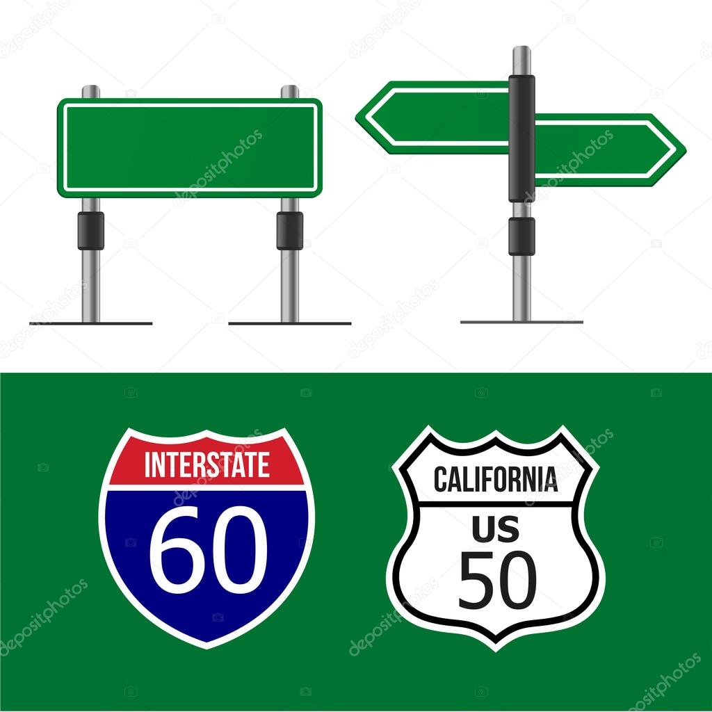 Road sign template