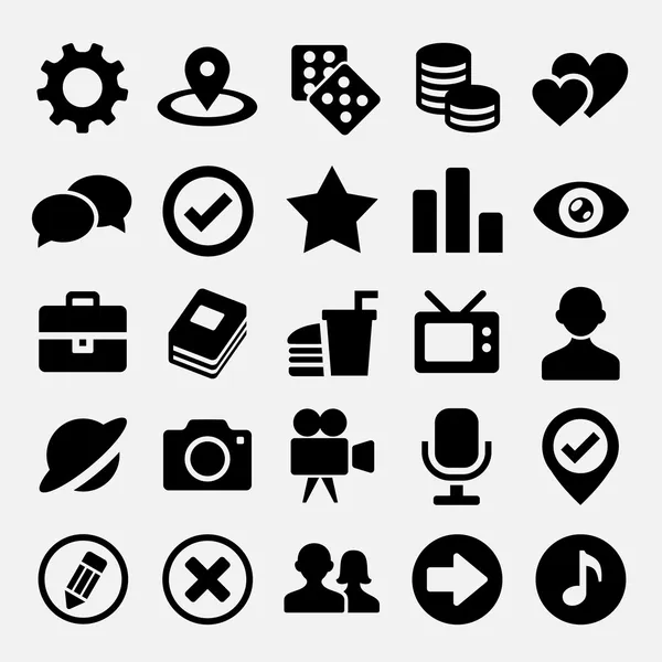 Social net icons set — Stock Vector