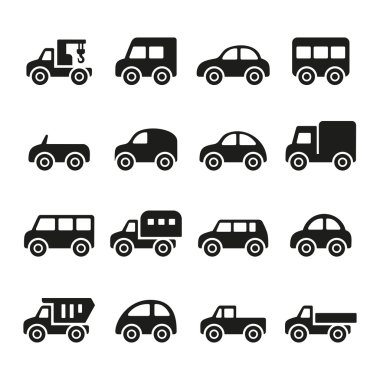 Cars icon set clipart