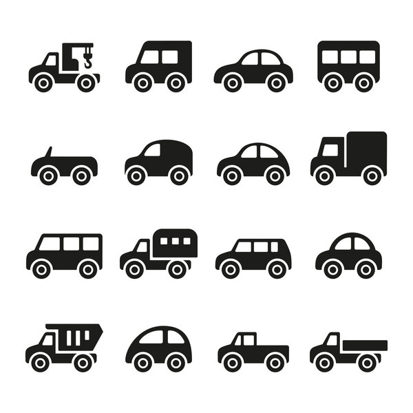 Cars icon set