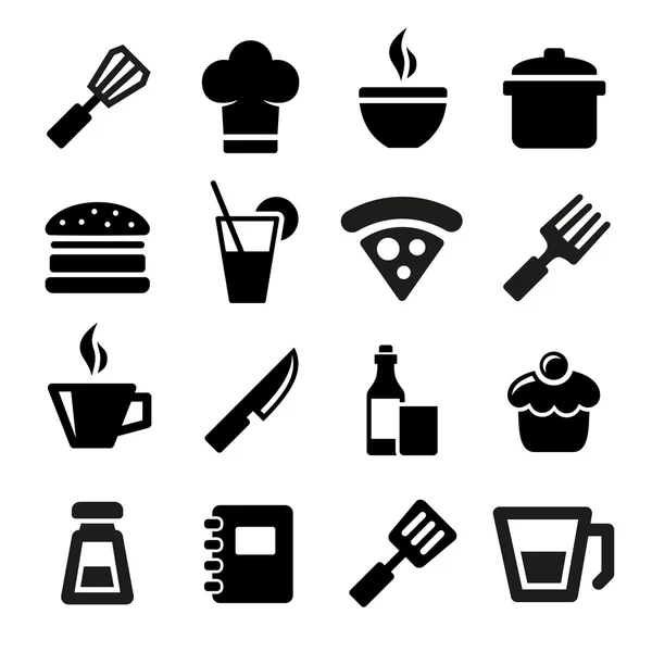 Iconos de cocina — Vector de stock