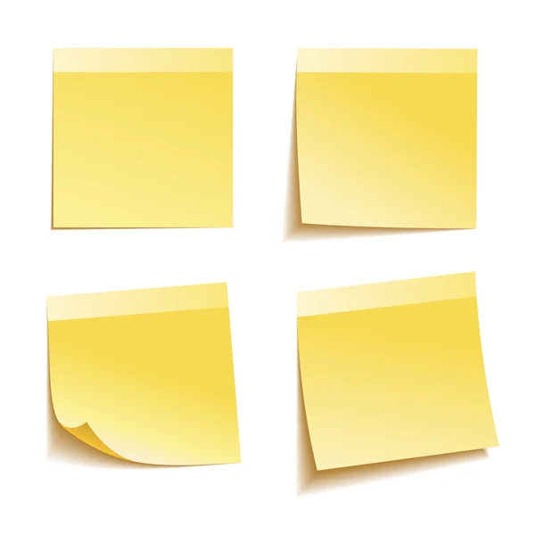Note bâton jaune — Image vectorielle
