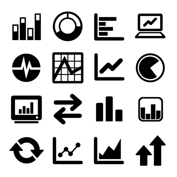 Wirtschaftsinfografik-Symbole — Stockvektor