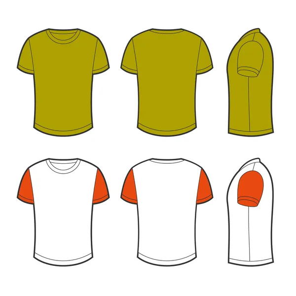 T-shirt bianca — Vettoriale Stock