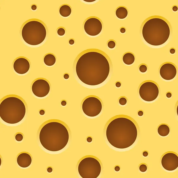 Modèle de fromage sans couture, texture. Vecteur — Image vectorielle