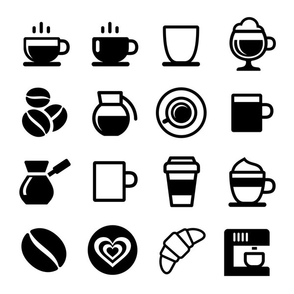 Coffee icon set