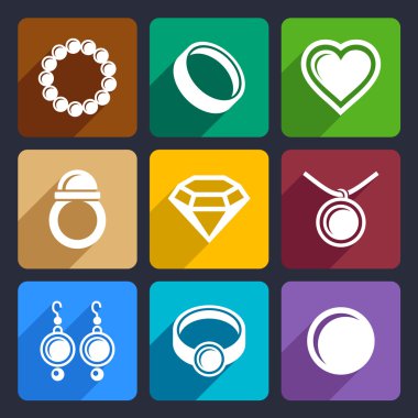 33 takı düz Icons set