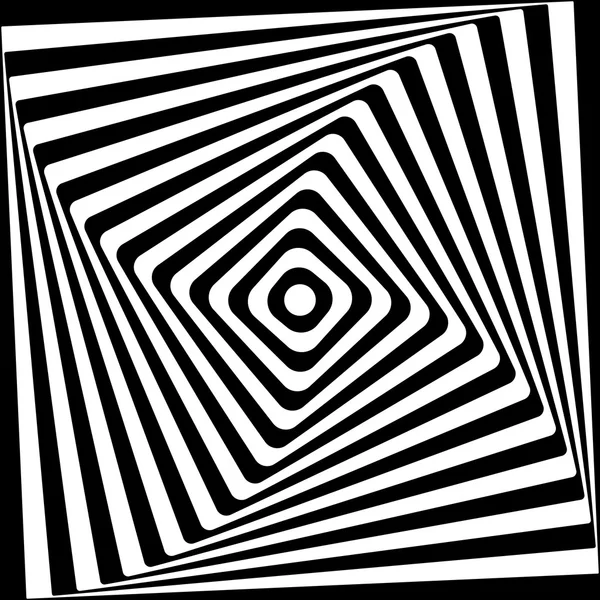 Абстрактный квадрат на черно-белом фоне . — стоковый вектор