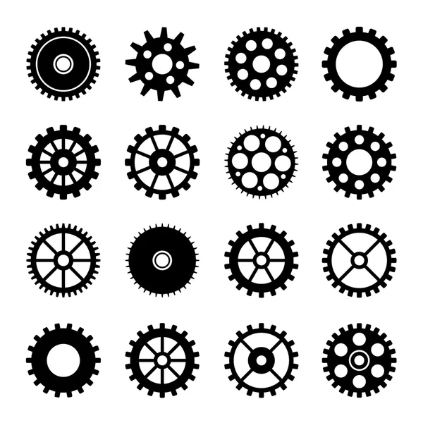 Gear wheel icons set 2 — Stock Vector
