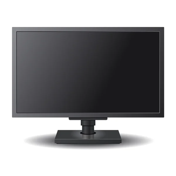 LCD-tv en computer monitor. — Stockvector