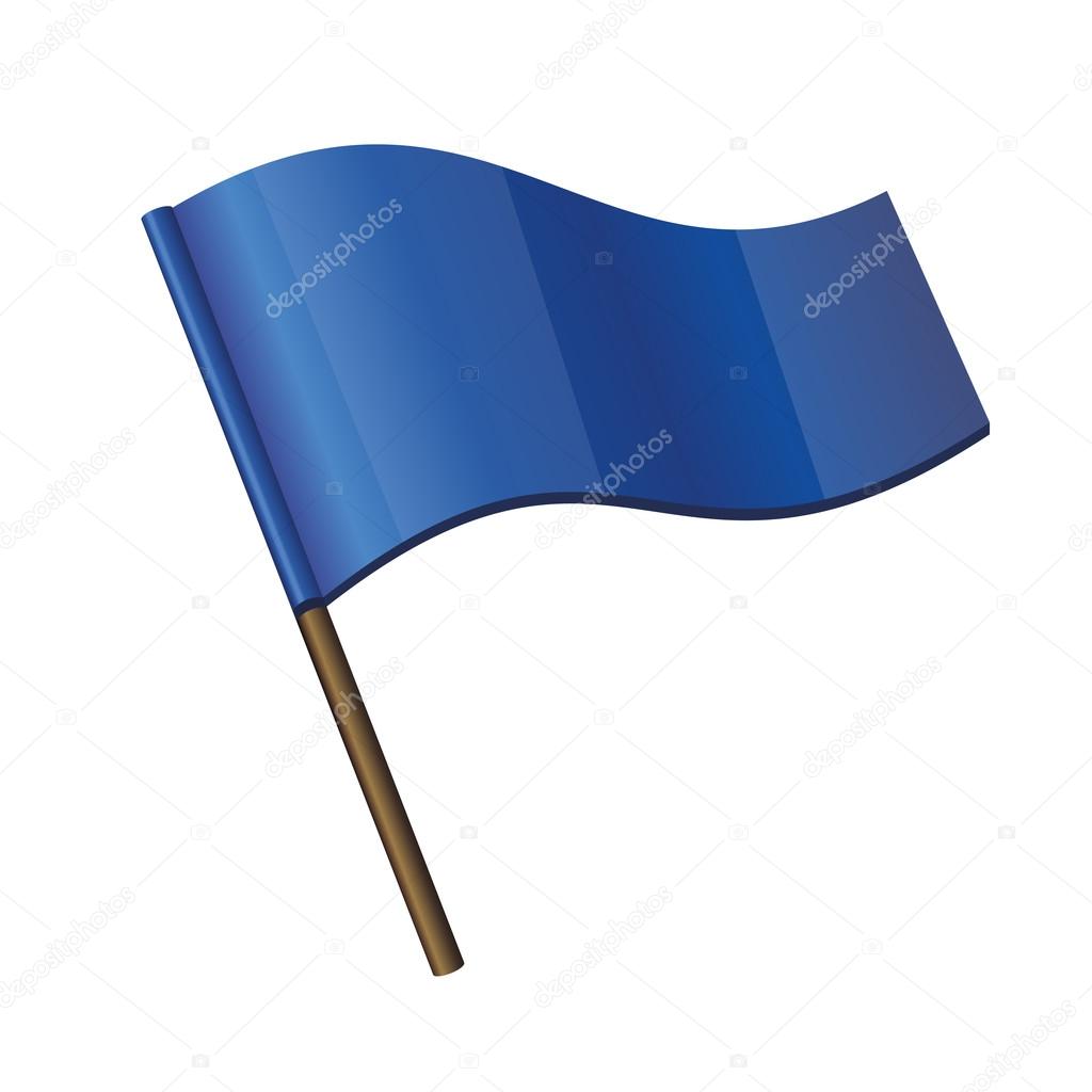 Blue Curl Flag