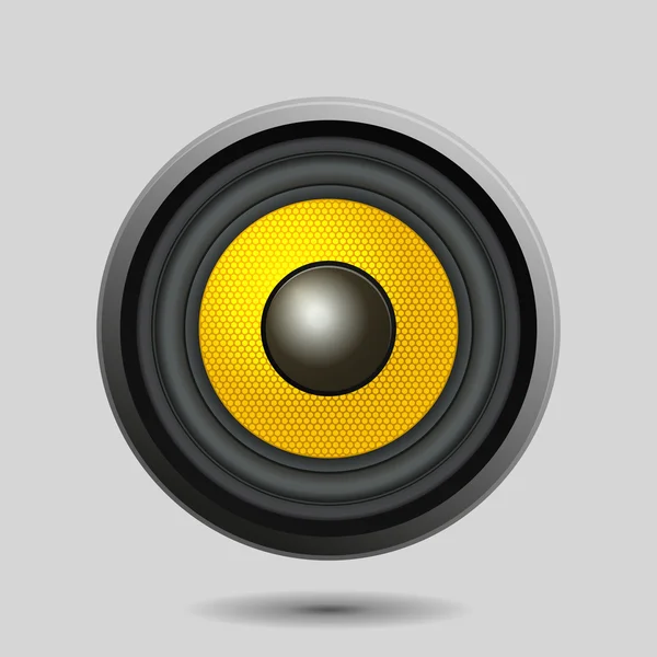 Audio Speaker on Light Background — Stock Vector