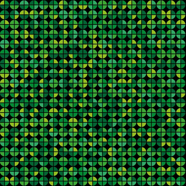 Diagrama de anillos verdes patrón sin costura — Archivo Imágenes Vectoriales