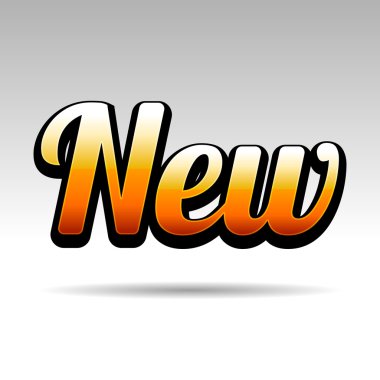 açık renkli Etiketler için yeni başlık. vektör