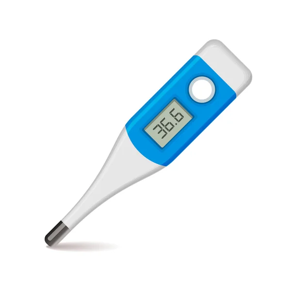 Medizinisches Thermometer auf weißem Hintergrund. Vektor — Stockvektor