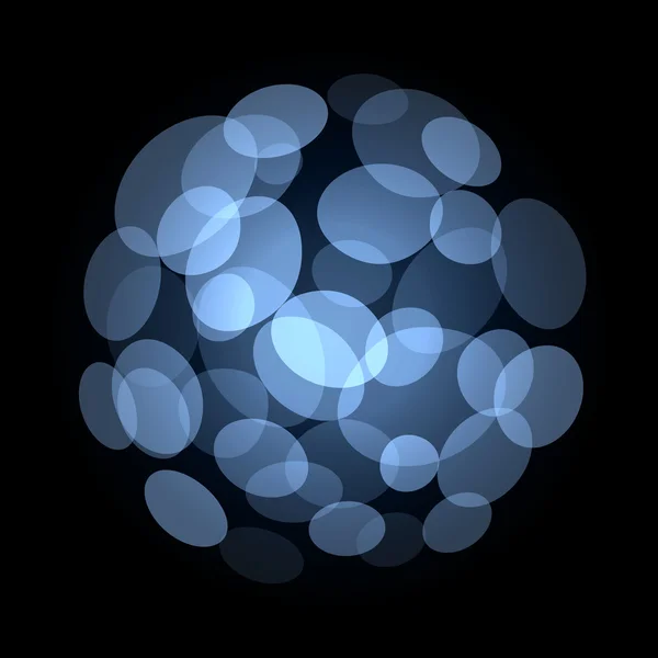 Blue Abstract Light Spot Background. Vector — Stock Vector