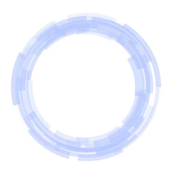 Technologie abstraite Blue Circles Background. Vecteur — Image vectorielle